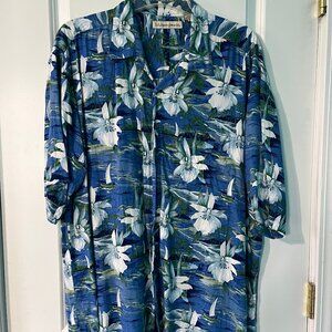 MunsingWear button-down aloha Hawaiian shirt 2xlt 100% rayon